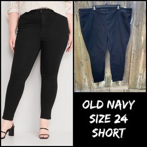 NWT Old Navy High Rise Super Skinny Black Jeans Sz. 24 Short
